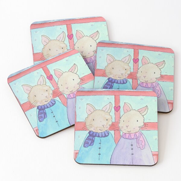 Item preview, Winter Rabbit Love designed and sold by TigerLillieArt.