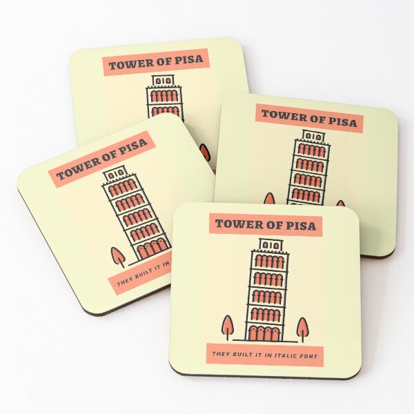 Item preview, Italic Font Tower of Pisa designed and sold by ShineEyePirate.