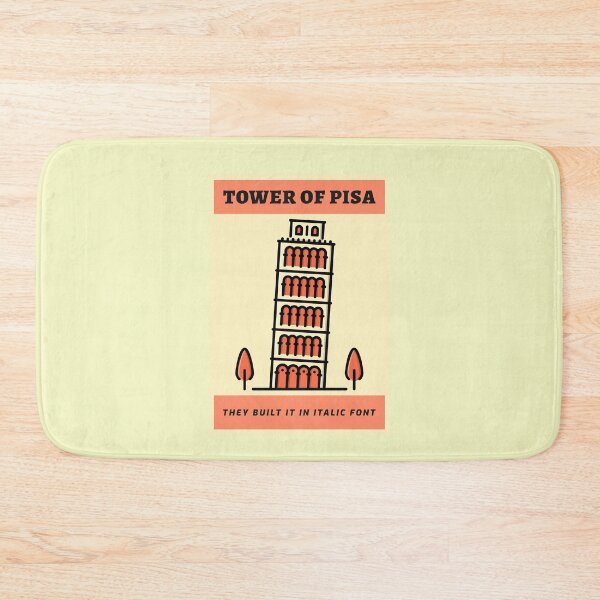 Item preview, Italic Font Tower of Pisa designed and sold by ShineEyePirate.
