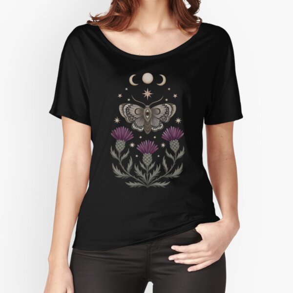 Thistle and moth Relaxed Fit T-Shirt