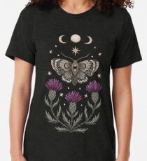 Thistle and moth Tri-blend T-Shirt