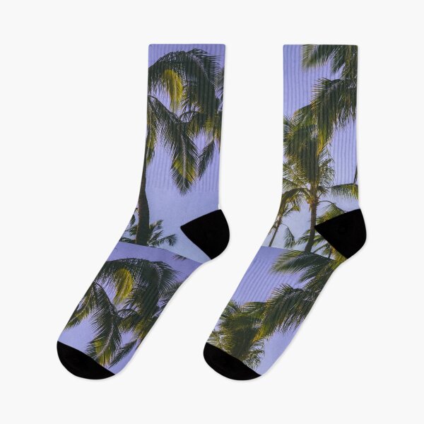 Item preview, Tropical Purple Sky Palm Trees designed and sold by newburyboutique.