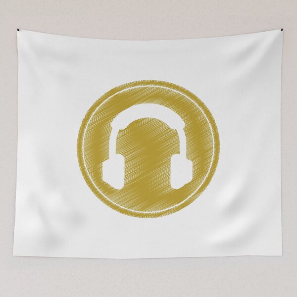 Item preview, Golden Headphones designed and sold by Ndigwan.