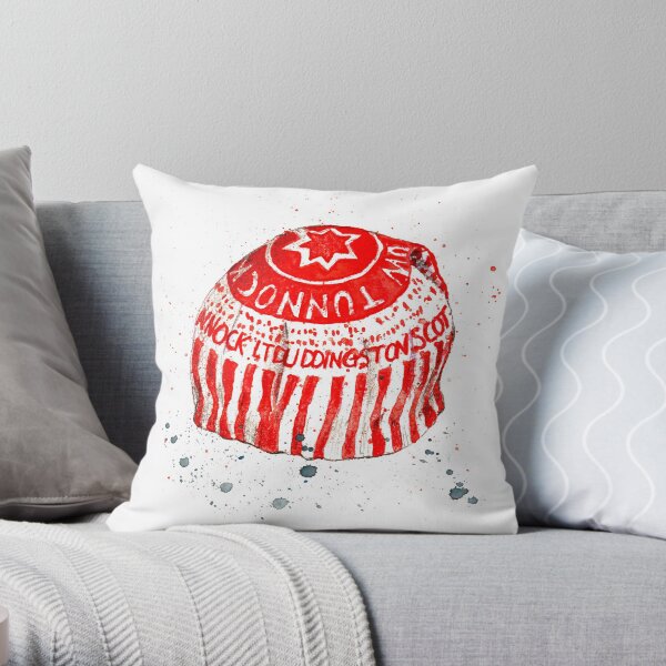 Tunnock's tea cake Throw Pillow