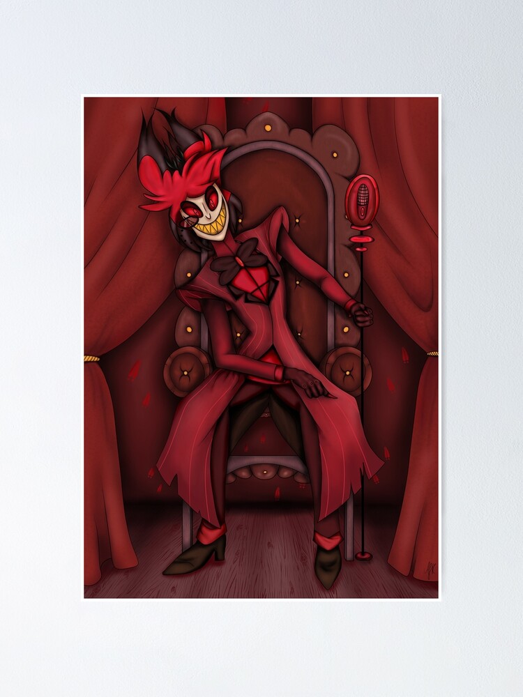 Alastor Hazbin Hotel Poster For Sale By Ajk Art Redbubble