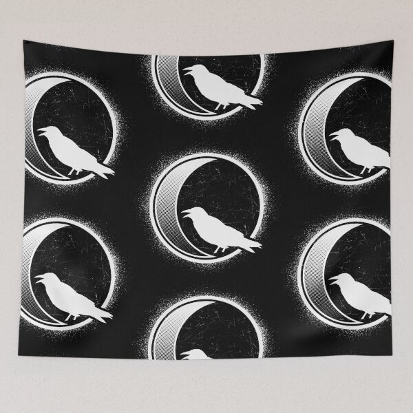 Item preview, Raven Crow Bird Yoga Viking Odin's Huginn Muninn Mystical Sukra designed and sold by Mark Sukra.