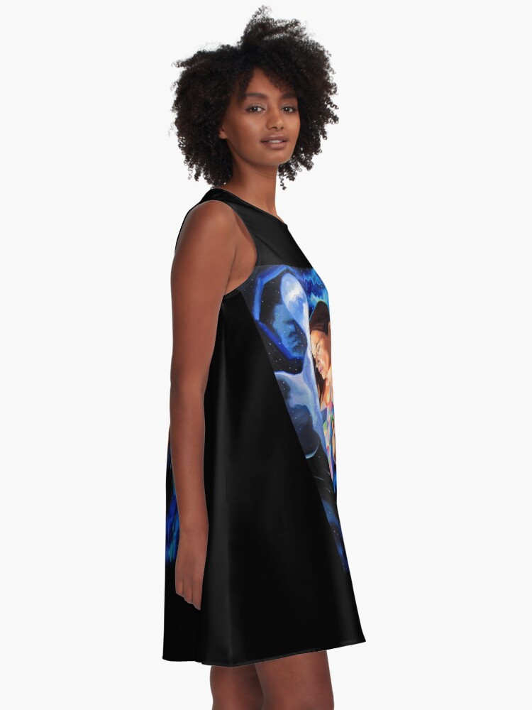 Alternate view of Quantum Healing Visions A-Line Dress