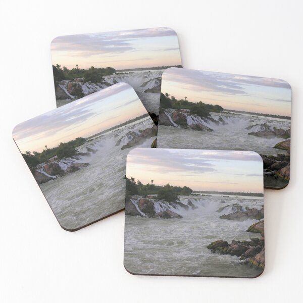 Item preview, Mekong River Li Phi Waterfalls, sunrise, dawn, Laos designed and sold by worldways.