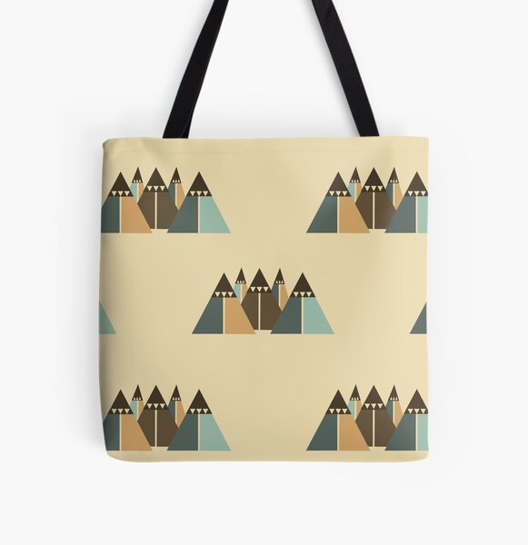 Bergwelt Allover-Print Tote Bag