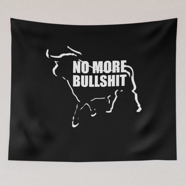Item preview, No More Bullshit Sarcasm Bull Shit designed and sold by wordsonly.
