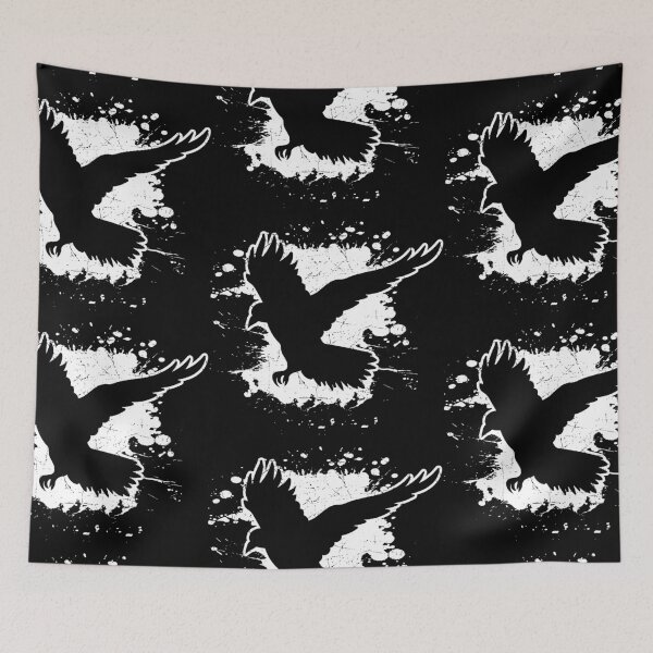 Item preview, Raven Crow Bird Yoga Viking Odin's Huginn Muninn Mystical Sukra designed and sold by Mark Sukra.