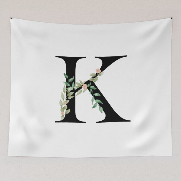 Item preview, Botanical letter K designed and sold by EllilaDesigns.