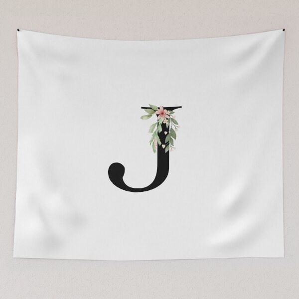 Item preview, Botanical letter J designed and sold by EllilaDesigns.