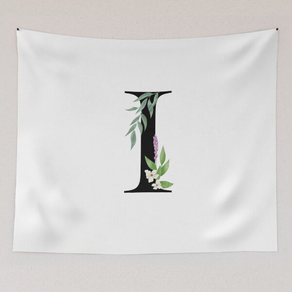 Item preview, Botanical letter I designed and sold by EllilaDesigns.