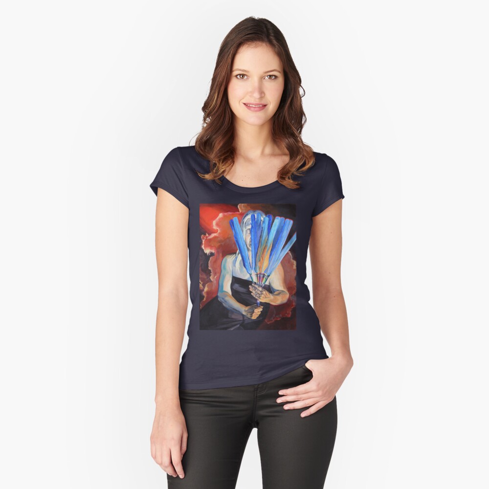 Item preview, Fitted Scoop T-Shirt designed and sold by BlueStarseed.