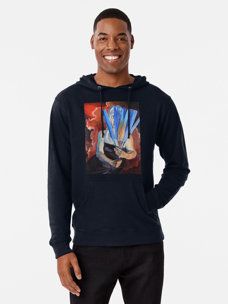 Thumbnail 2 of 5, Lightweight Hoodie, You Cannot Hide Any Longer designed and sold by BlueStarseed.