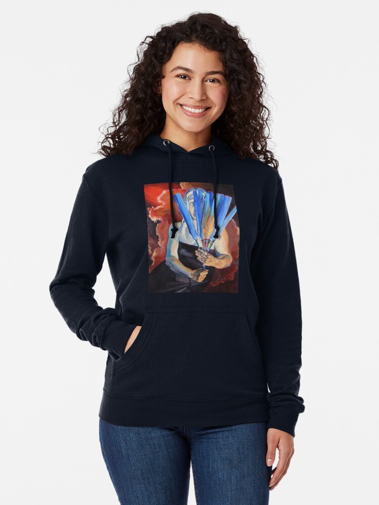 Thumbnail 1 of 5, Lightweight Hoodie, You Cannot Hide Any Longer designed and sold by BlueStarseed.