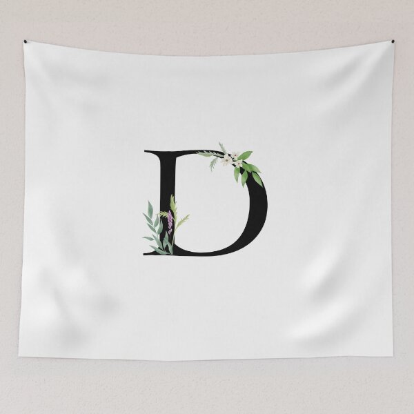 Item preview, Botanical letter D designed and sold by EllilaDesigns.