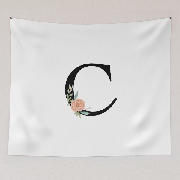 Item preview, Botanical letter C designed and sold by EllilaDesigns.