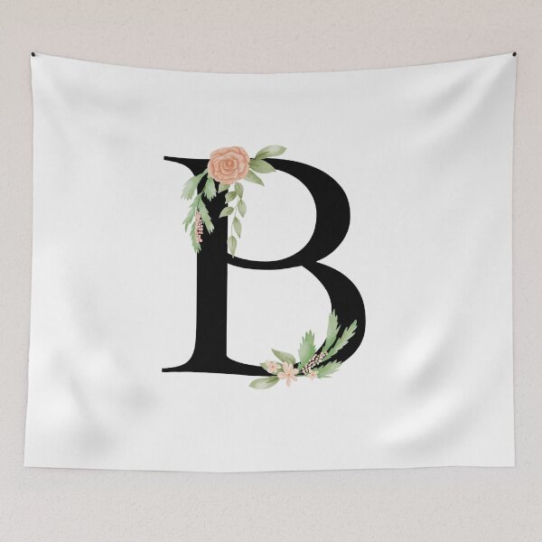 Item preview, Botanical letter B alphabet designed and sold by EllilaDesigns.