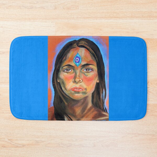 Item preview, Blue Third Eye (self portrait) designed and sold by Meredith Rose Paintings.