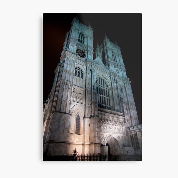 Westminster Abbey - by Night Metal Print