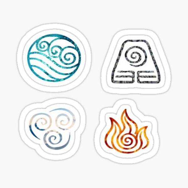 THE FOUR ELEMENTS: AVATAR THE LAST AIRBENDER STICKER PACK Sticker