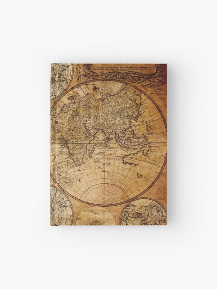 WORLD MAP 22 Grunge Vintage Framed Print Canvas Wall Art ~ More Size ~