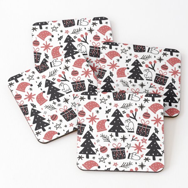 Item preview, Festive Christmas Black and Red Design designed and sold by Linda Roisum.