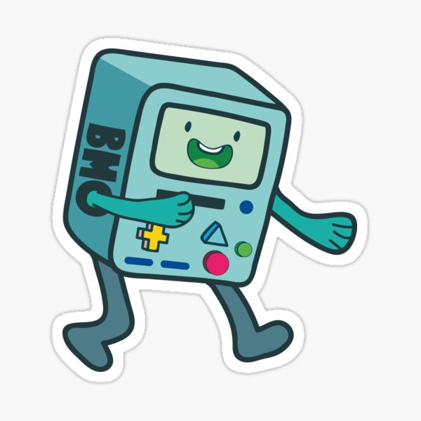 Vista previa del artículo con la obra «Lindo BMO corriendo», diseñado y vendido por SamMeow.