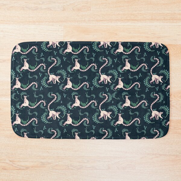Item preview, Lemurs walking in pale pink designed and sold by YanayMora.