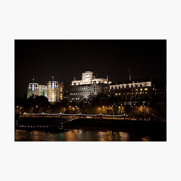 Shell Mex House London at Night Photographic Print