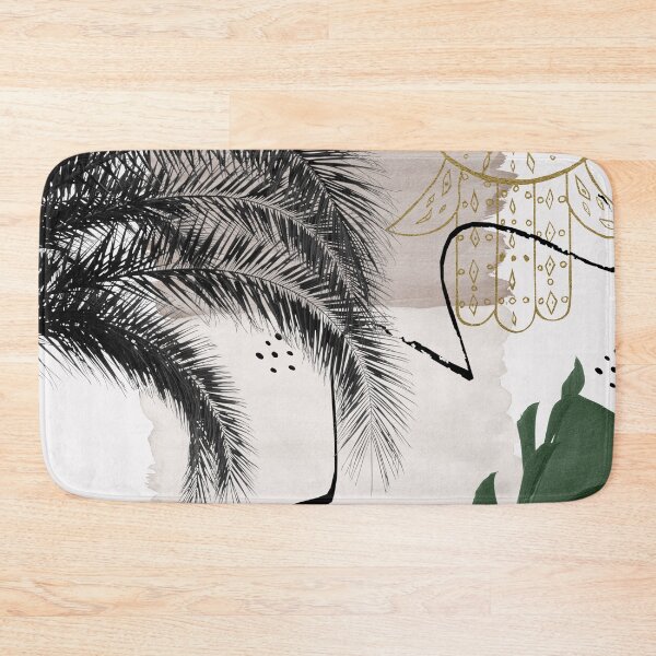 Item preview, Banana Palms Hamsa Hand Abstract - Naturelle #1 #minimal #wall #decor #art designed and sold by Anita's & Bella's Art.