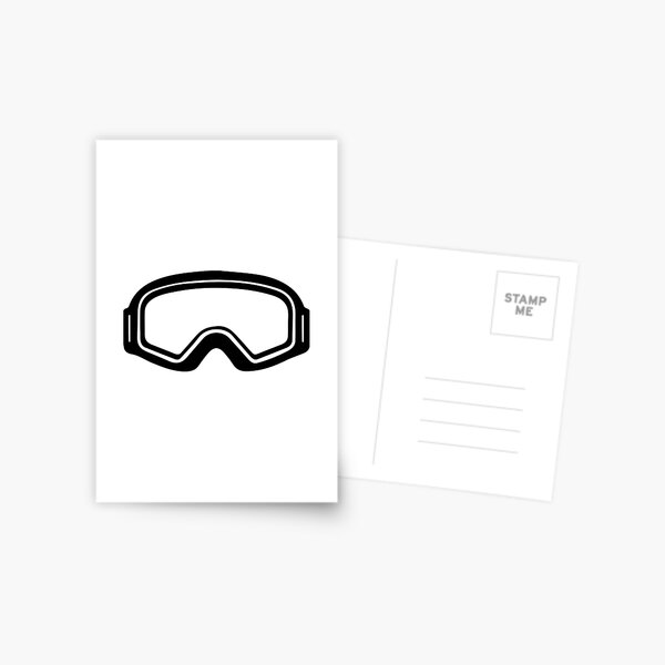 Goggles Postcards Redbubble - winter snow glasses roblox