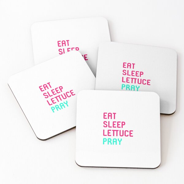 Item preview, Eat Sleep Lettuce Pray Funny Religious Biblical Humor Quote designed and sold by at85productions.