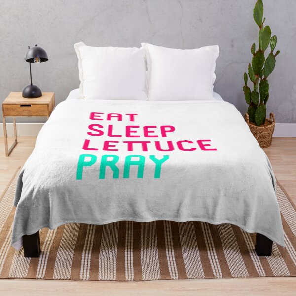 Item preview, Eat Sleep Lettuce Pray Funny Religious Biblical Humor Quote designed and sold by at85productions.