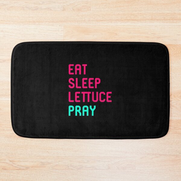 Item preview, Eat Sleep Lettuce Pray Funny Religious Biblical Humor Quote designed and sold by at85productions.