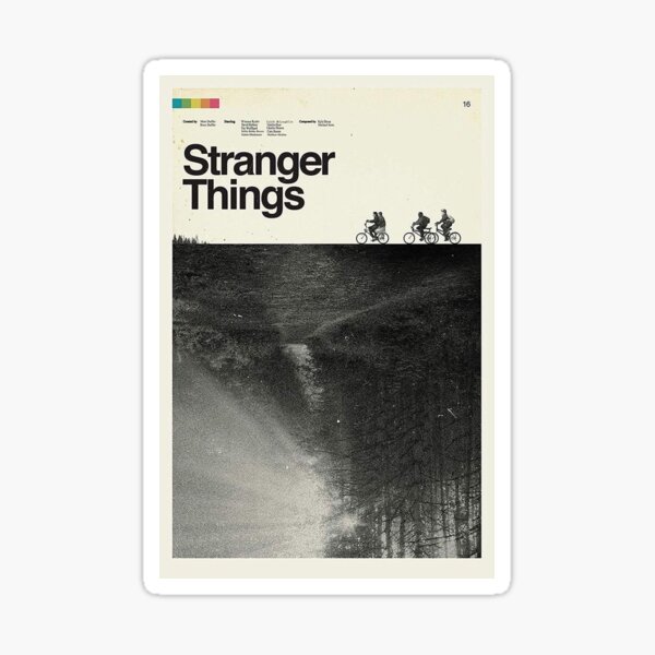 Affiche de Stranger Things Sticker