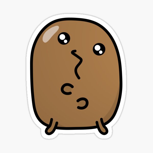 Jagaimo The Potato - Derping! Sticker
