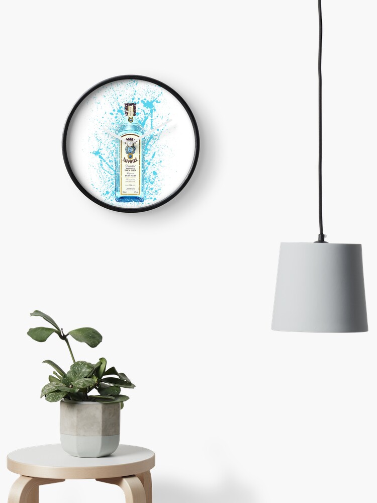 Thumbnail 2 of 4, Clock, Bombay Sapphire Gin designed and sold by AspirePrints.
