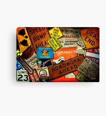 Signs Of The Times Canvas Print