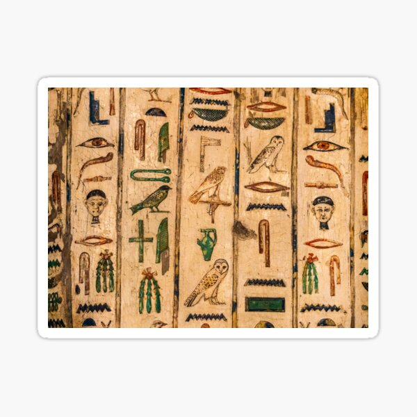 Eqyptian Hieroglyphics Sticker