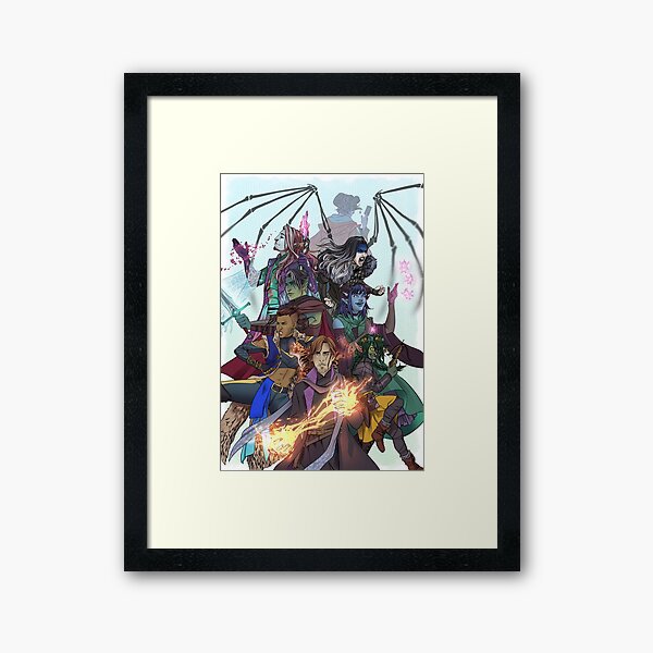 The Mighty Nein Framed Art Print