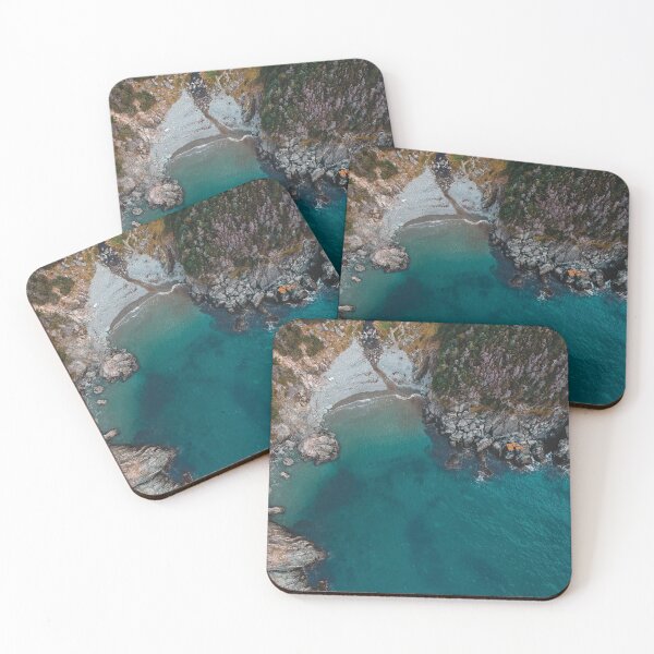 Item preview, Drone photo of a rocky beach designed and sold by erikallen920.