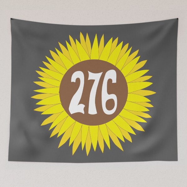 Item preview, Hand Drawn Virginia Sunflower 276 Area Code designed and sold by itsrturn.