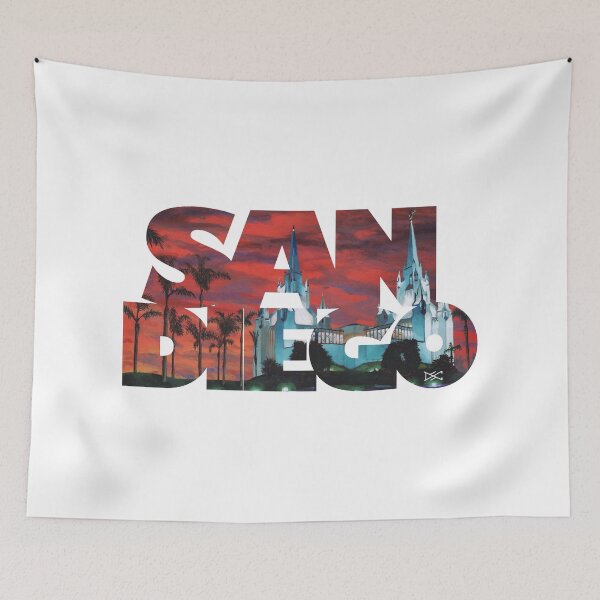 Item preview, San Diego Temple at Dusk  designed and sold by DSC Arts.