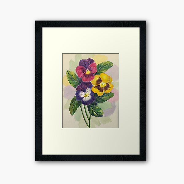 Pansies Framed Art Print