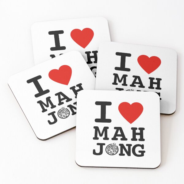 Item preview, I Love MahJong Zipper Pouch by Mahj Maven designed and sold by civicthings.