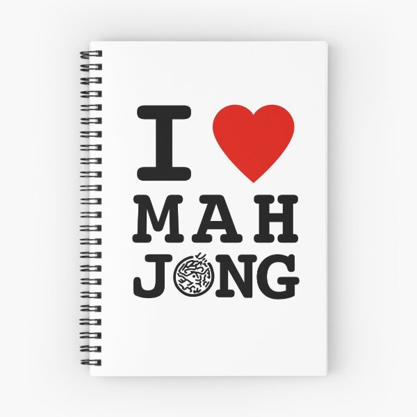 Item preview, I Love MahJong Zipper Pouch by Mahj Maven designed and sold by civicthings.