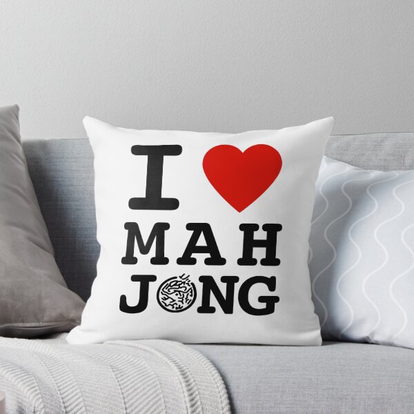 Item preview, I Love MahJong Zipper Pouch by Mahj Maven designed and sold by civicthings.